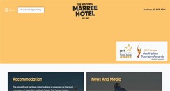 Desktop Screenshot of marreehotel.com.au